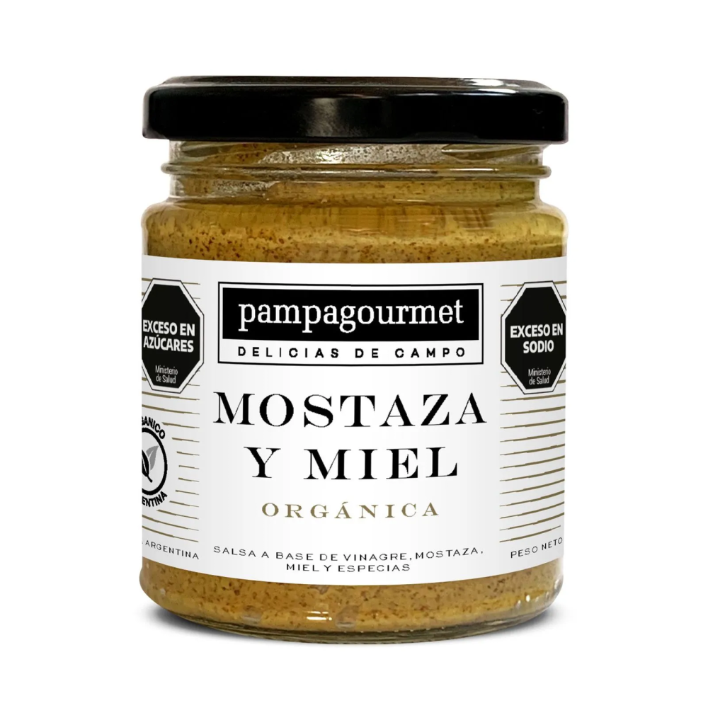 Mostaza con Miel Orgánica - PAMPAGOURMET x 170g
