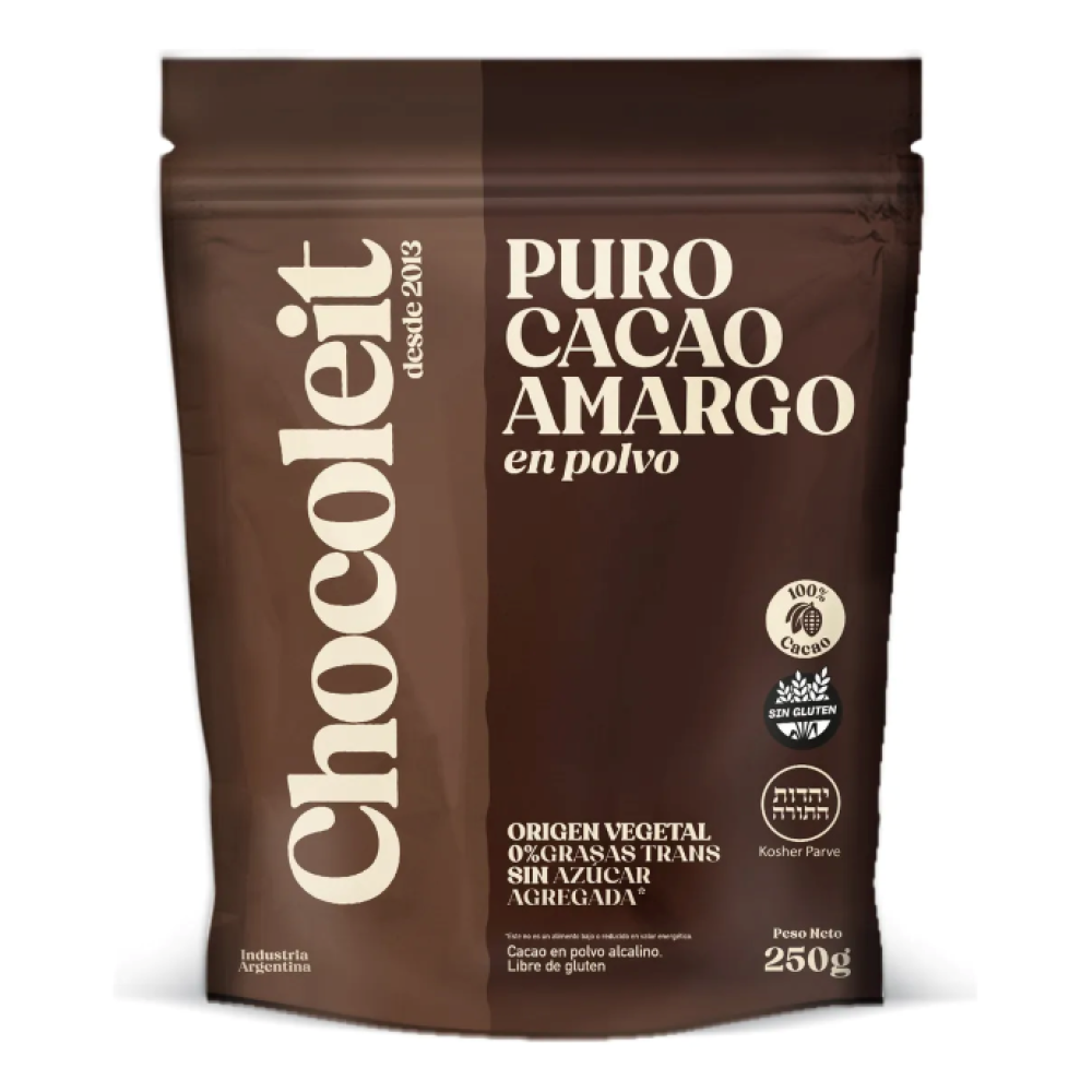 Cacao Amargo Puro en Polvo - CHOCOREIT x 250g