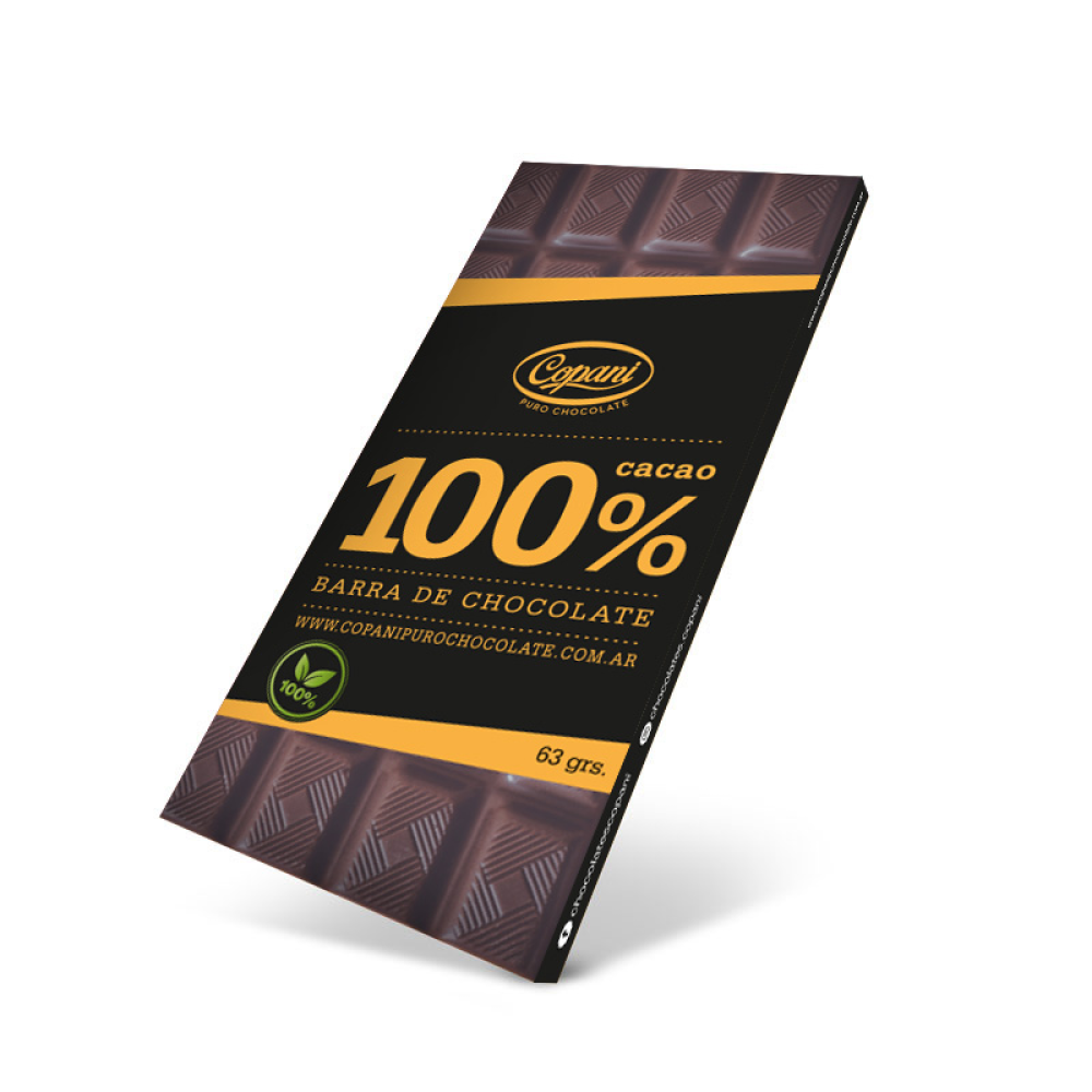 Tableta Chocolate 100% Cacao x 63g