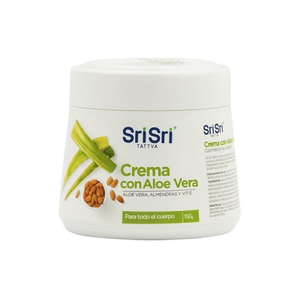 Crema Corporal con Aloe Vera y Aceite de Almendras Sri Sri x 150gr
