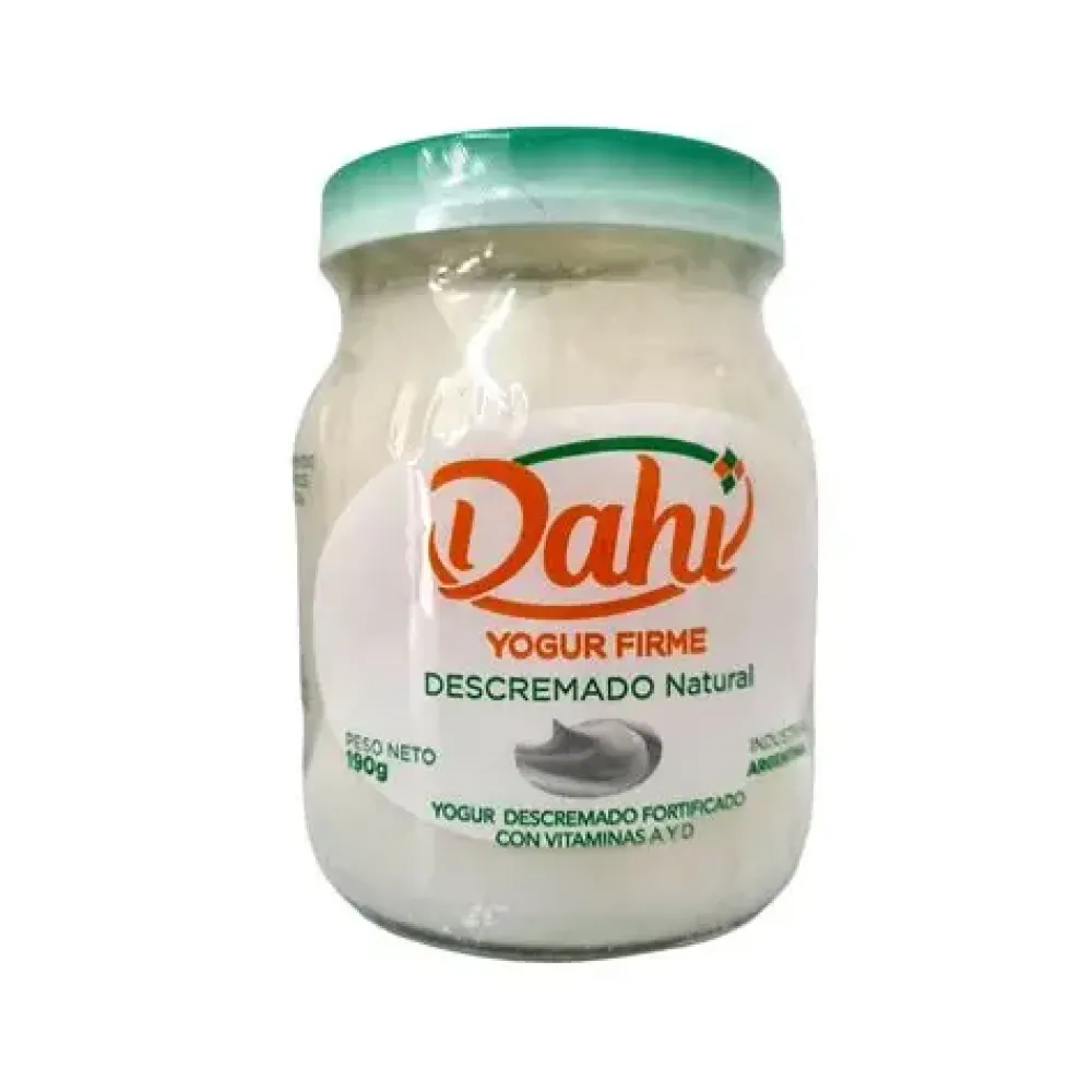 YOGUR CLÁSICO NATURAL CON AZÚCAR 190g - Dahi