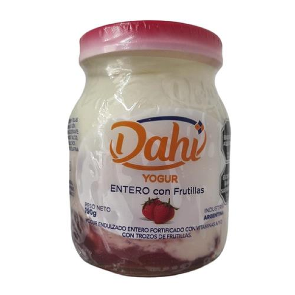 YOGUR CLÁSICO FRUTILLA 190g - Dahi