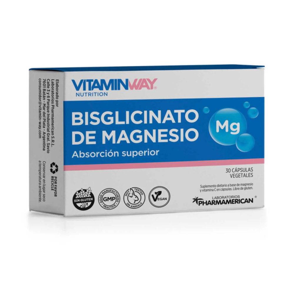 VITAMIN WAY - Bisglicinato de Magnesio x 30 Cápsulas