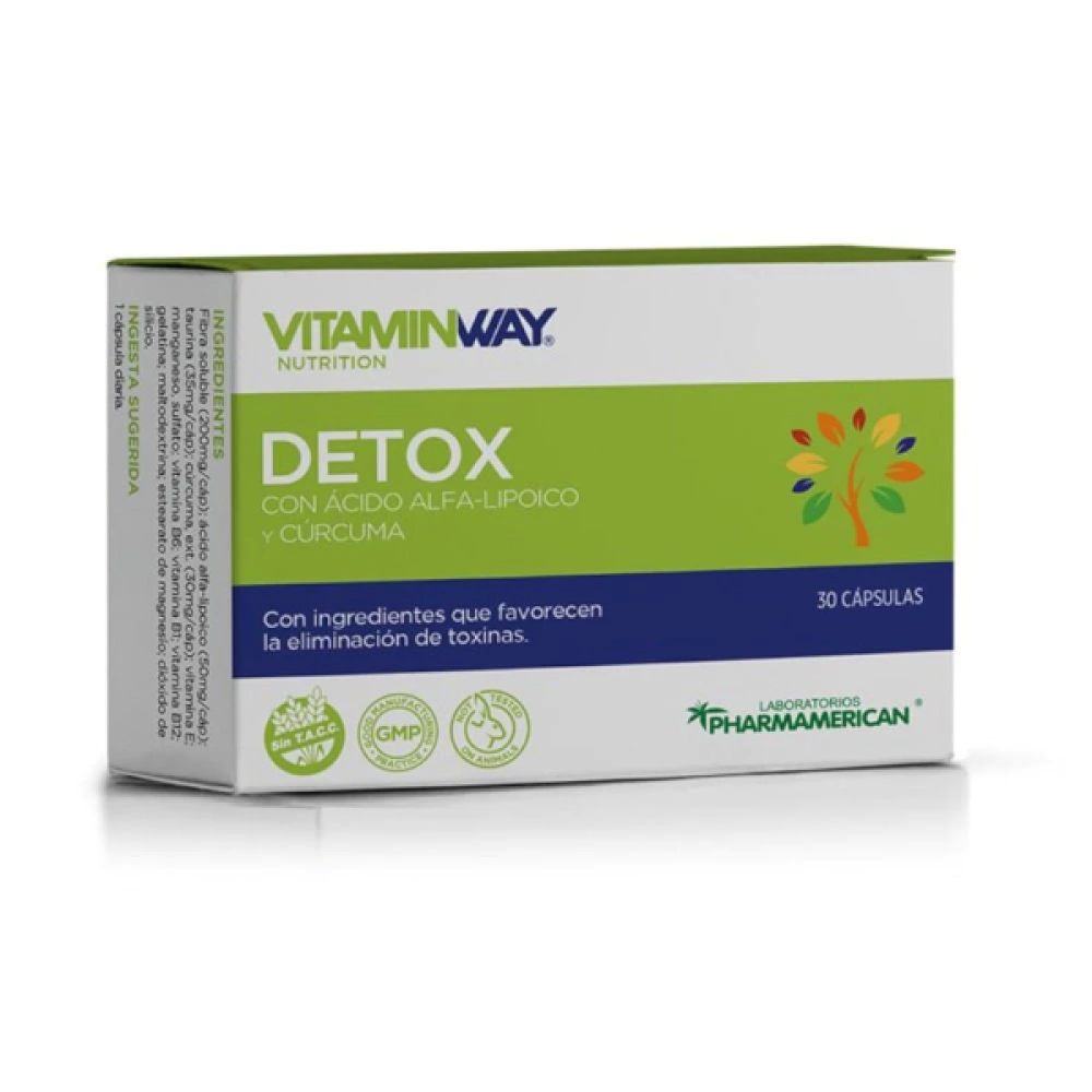 VITAMIN WAY - Detox (Apoyo Depurativo) x 30 Cápsulas