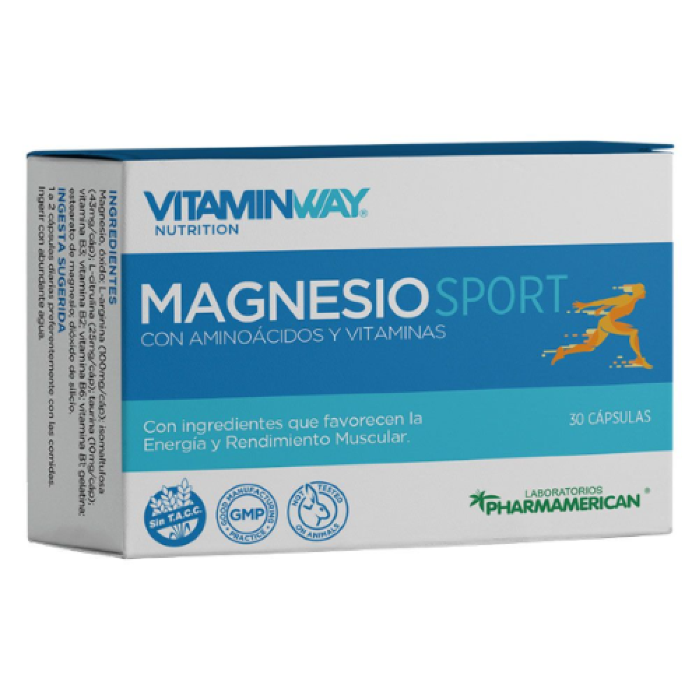 VITAMIN WAY - Magnesio Sport x 30 Cápsulas
