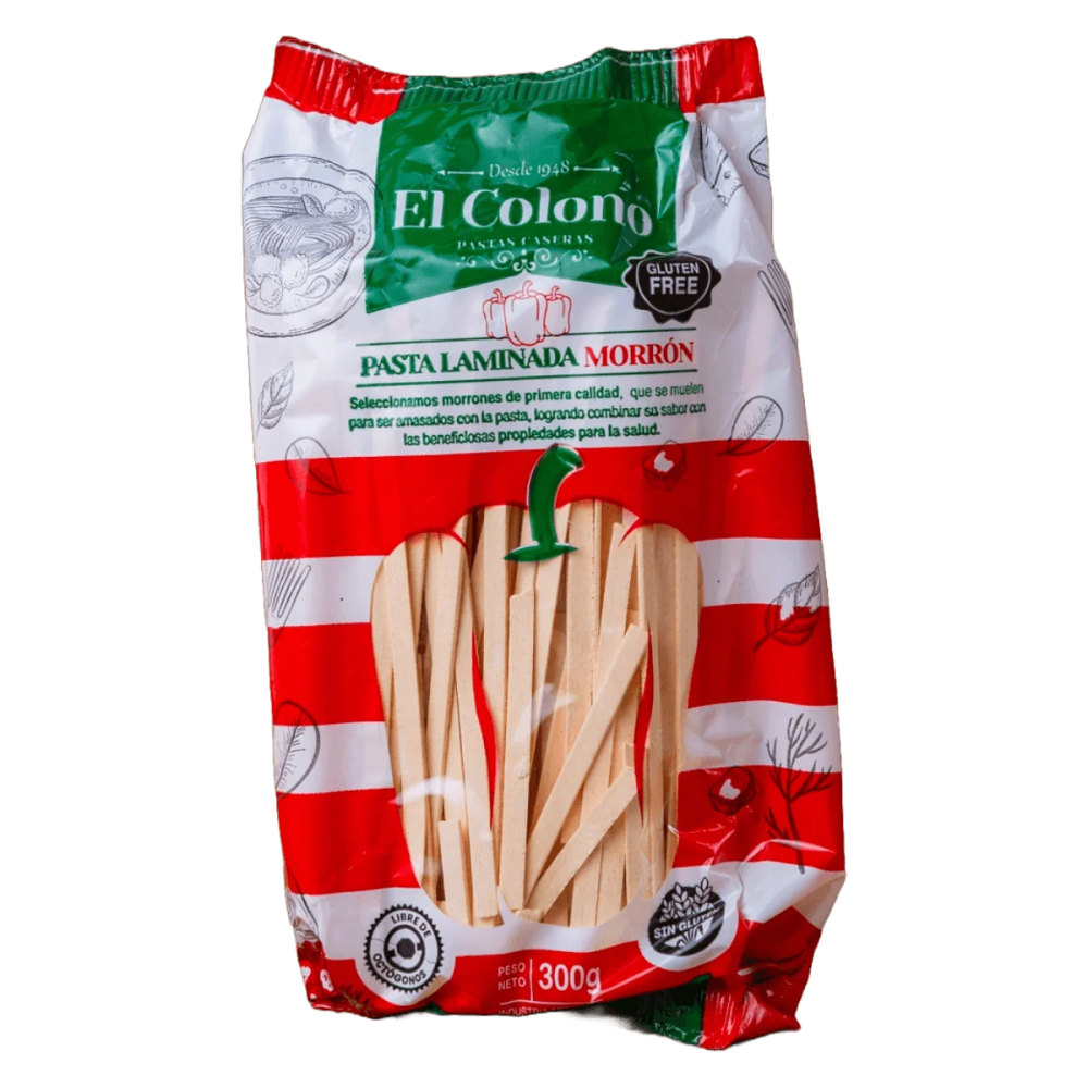Fideo al Huevo Morrón x 300g - El Colono