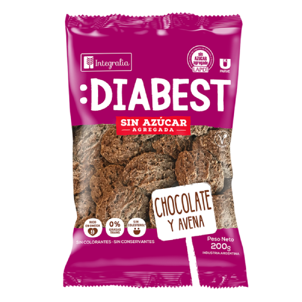 Galletitas Diabest Chocolate - INTEGRALIA x 200g