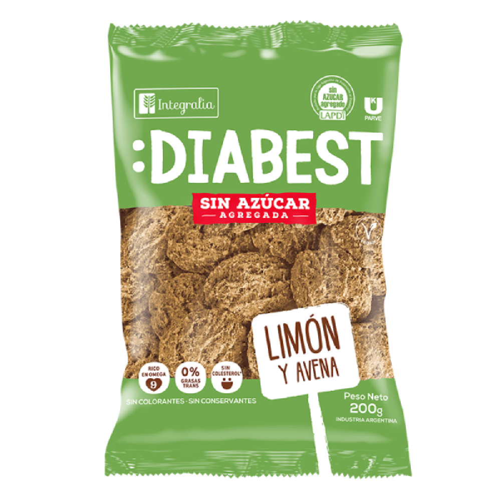 Galletitas Diabest Limón - INTEGRALIA x 200g