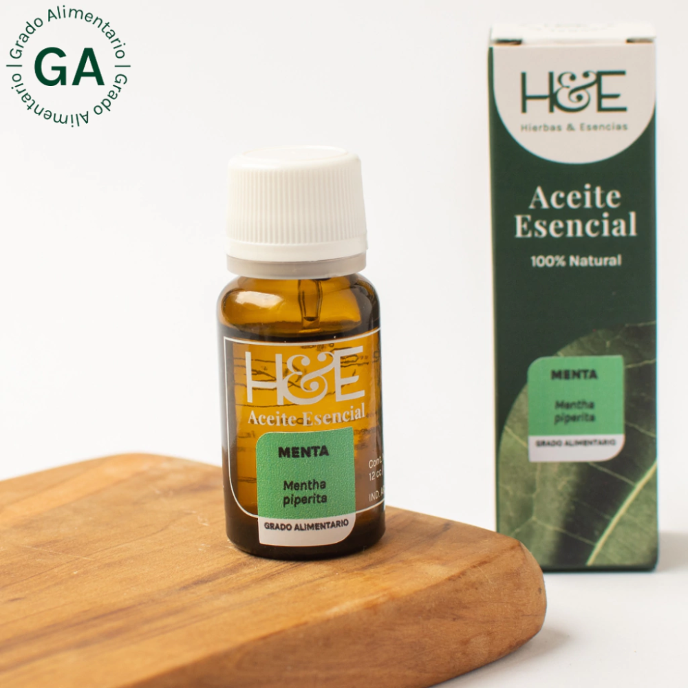 Aceite Esencial de Menta Piperita H&E - 12cc