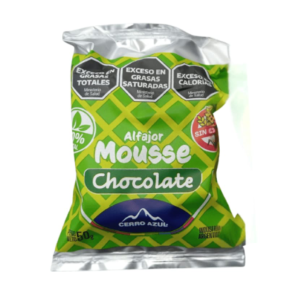 Alfajor Mousse Chocolate 50g - Cerro Azul