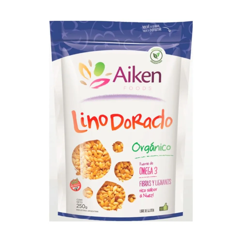  Lino Dorado Organico x 250 Grs Envase Doy Pack (Aiken)
