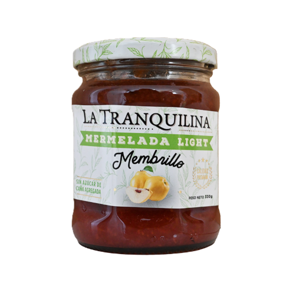Mermelada Light de Membrillo Sin Azúcar Agregada - La Tranquilina | 330g