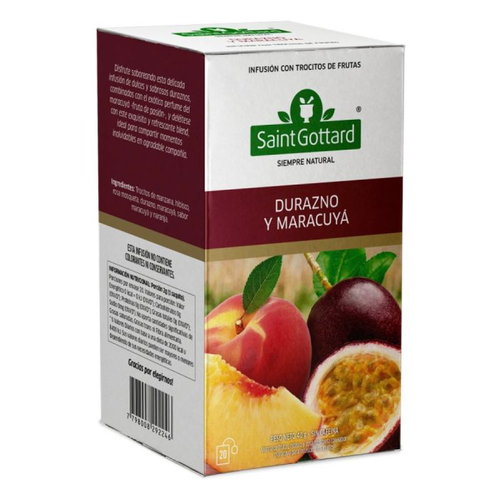Té Durazno y Maracuyá Saint Gottard