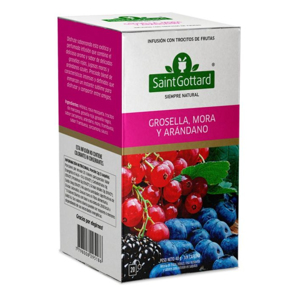 Té Grosella, Mora y Arándano Saint Gottard