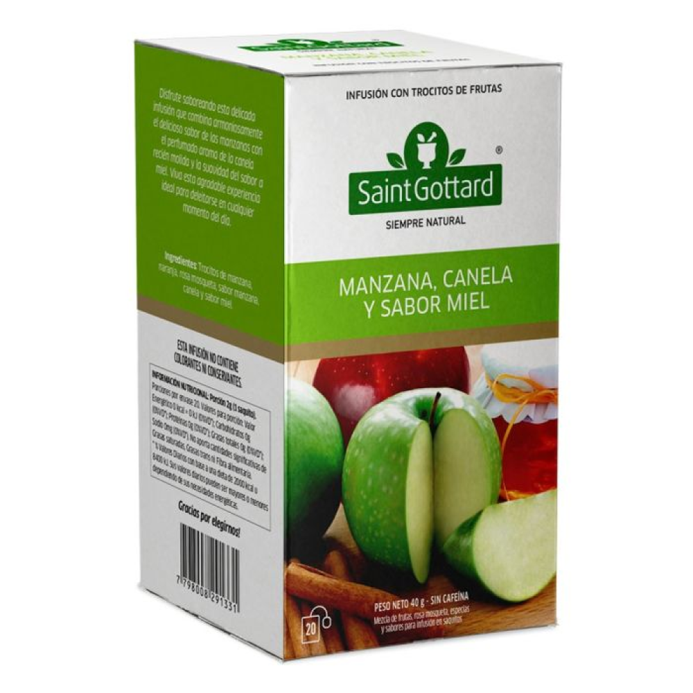 Té Manzana, Canela y Sabor Miel Saint Gottard