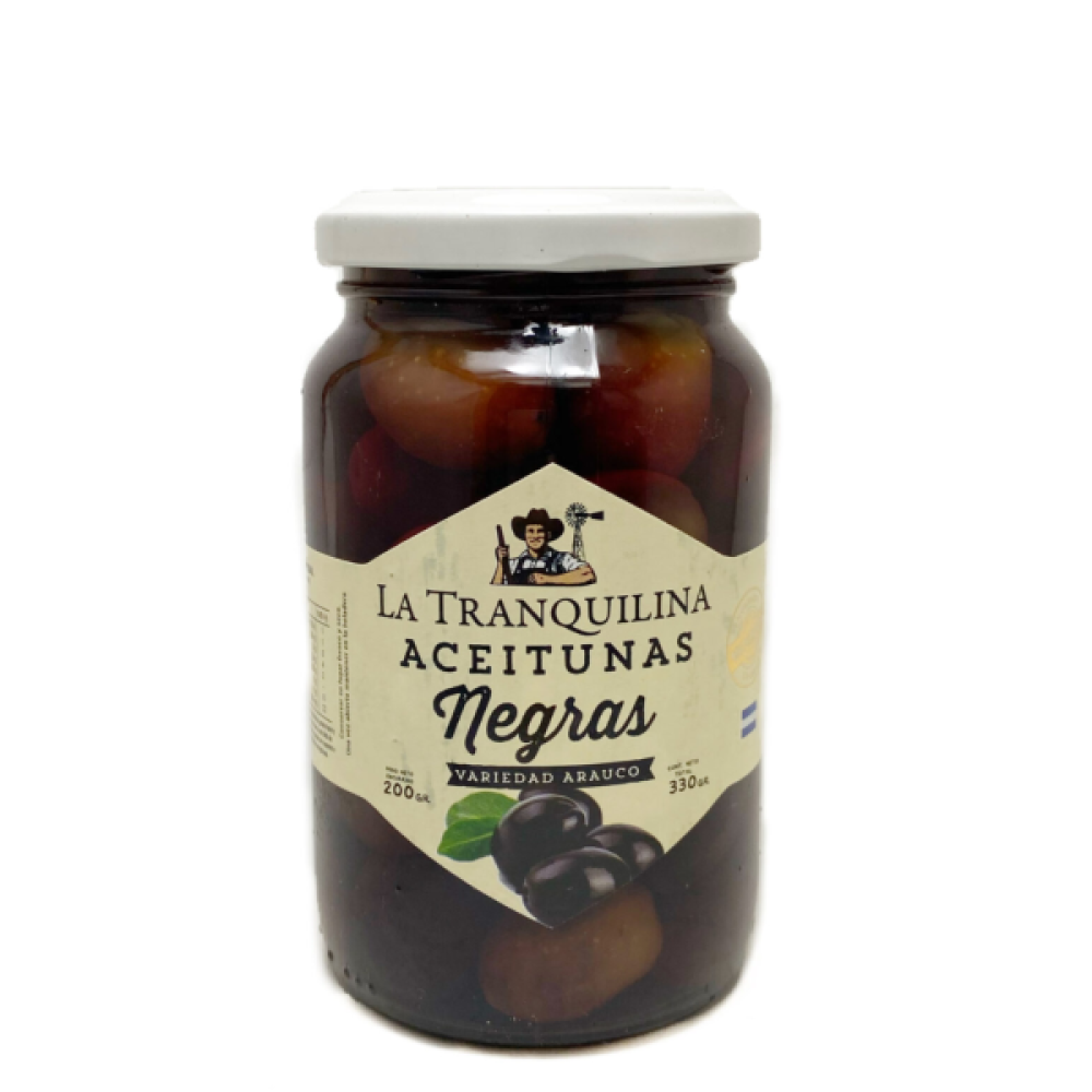 Aceitunas Negras en Salmuera - LA TRANQUILINA x 330g
