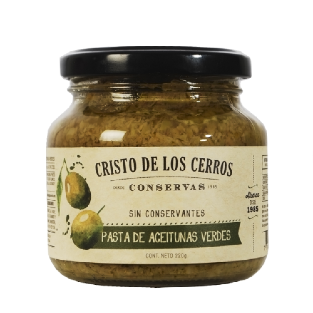 Pasta de Aceitunas Verdes x 220g - CRISTO DE LOS CERROS