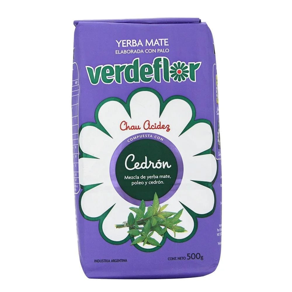 VERDE FLOR - Yerba Mate Compuesta con Cedrón x 500g