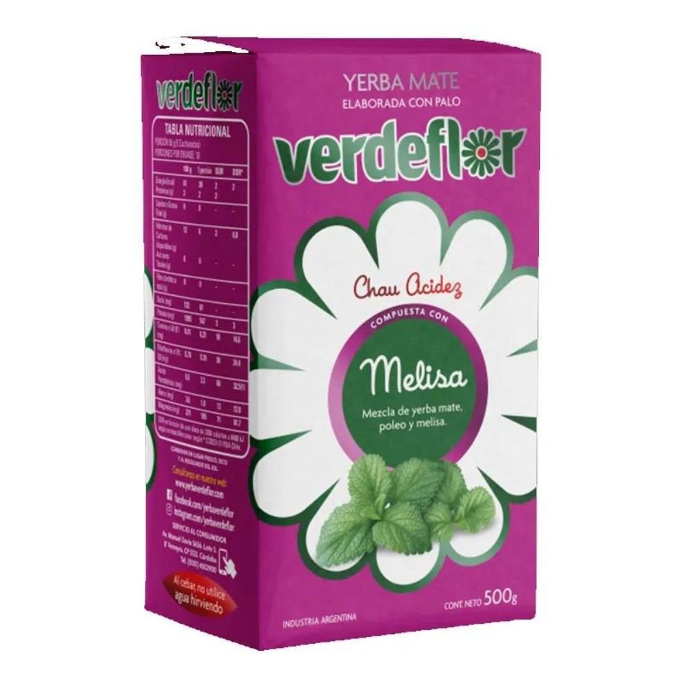 VERDEFLOR - Yerba Mate con Melisa (Toronjil) x 500g