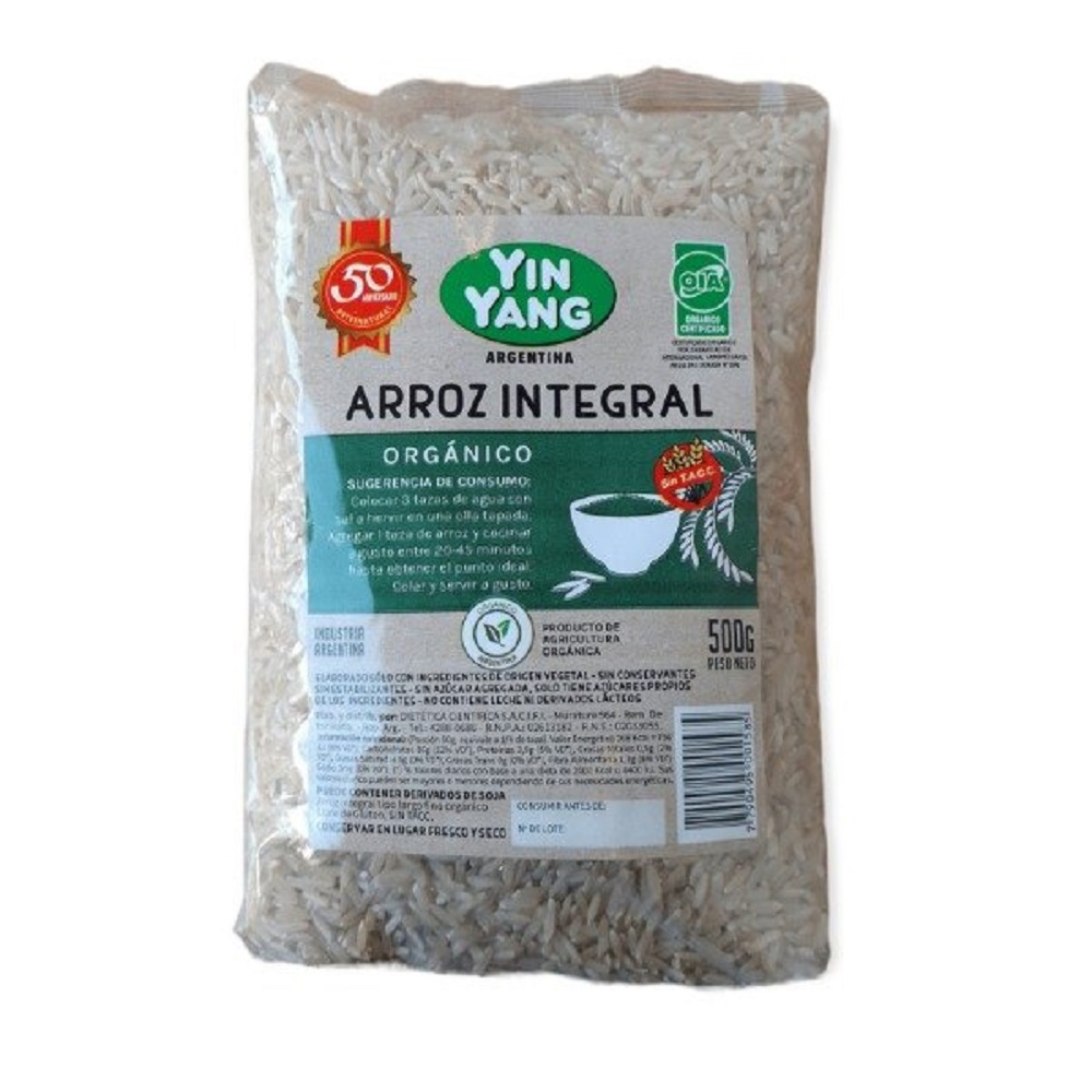 ARROZ INTEGRAL FINO 500g - Yin Yang