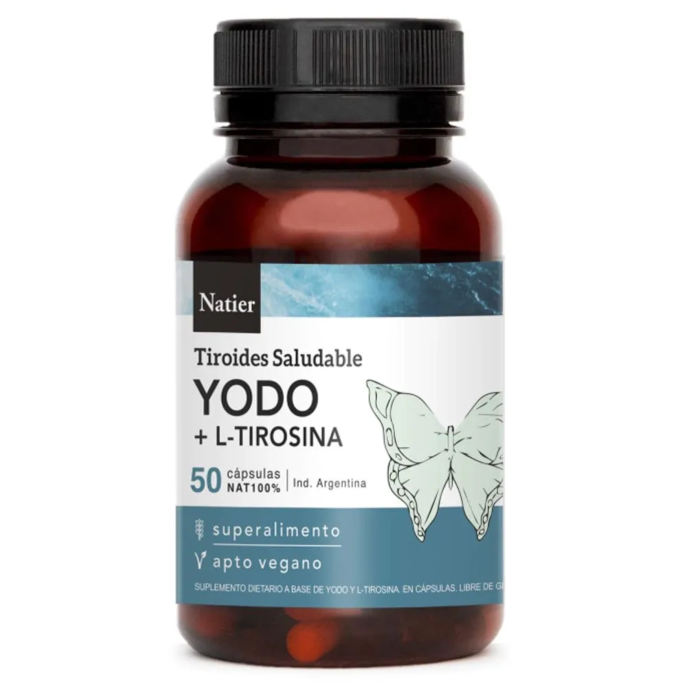Yodo + L - Tirosina x 50 Capsulas (Natier)
