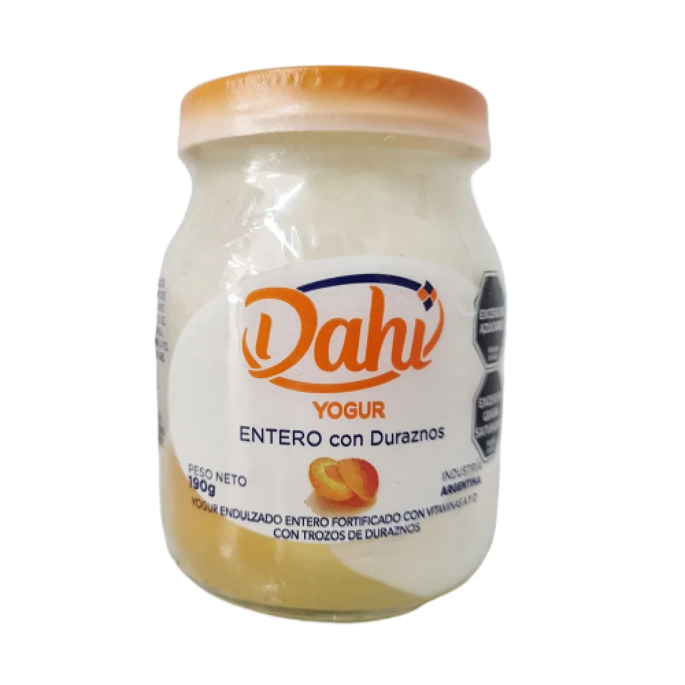 Yougur Dahi Entero con Durazno – 190g