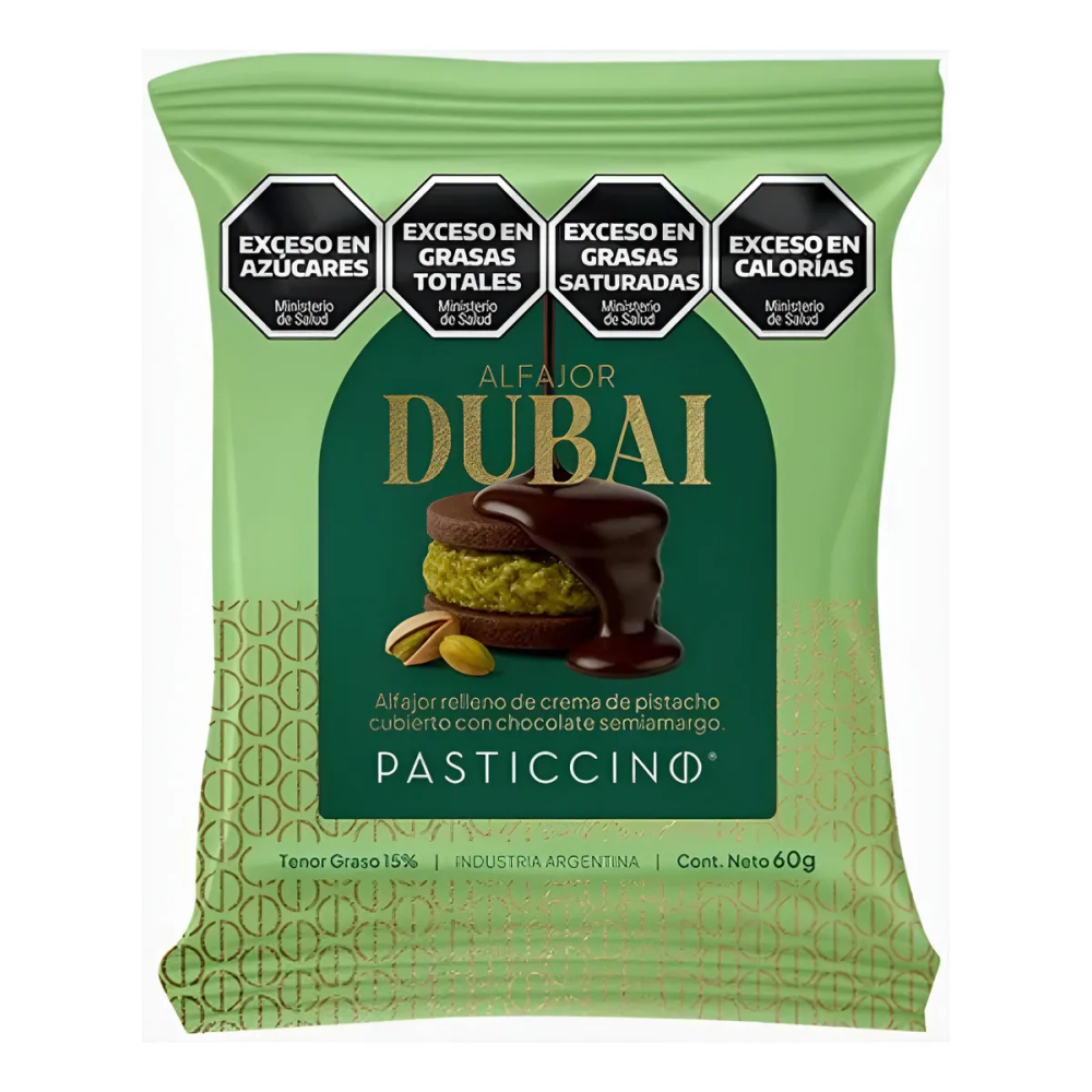 Alfajor Dubai Pasticcino x 55 Gr