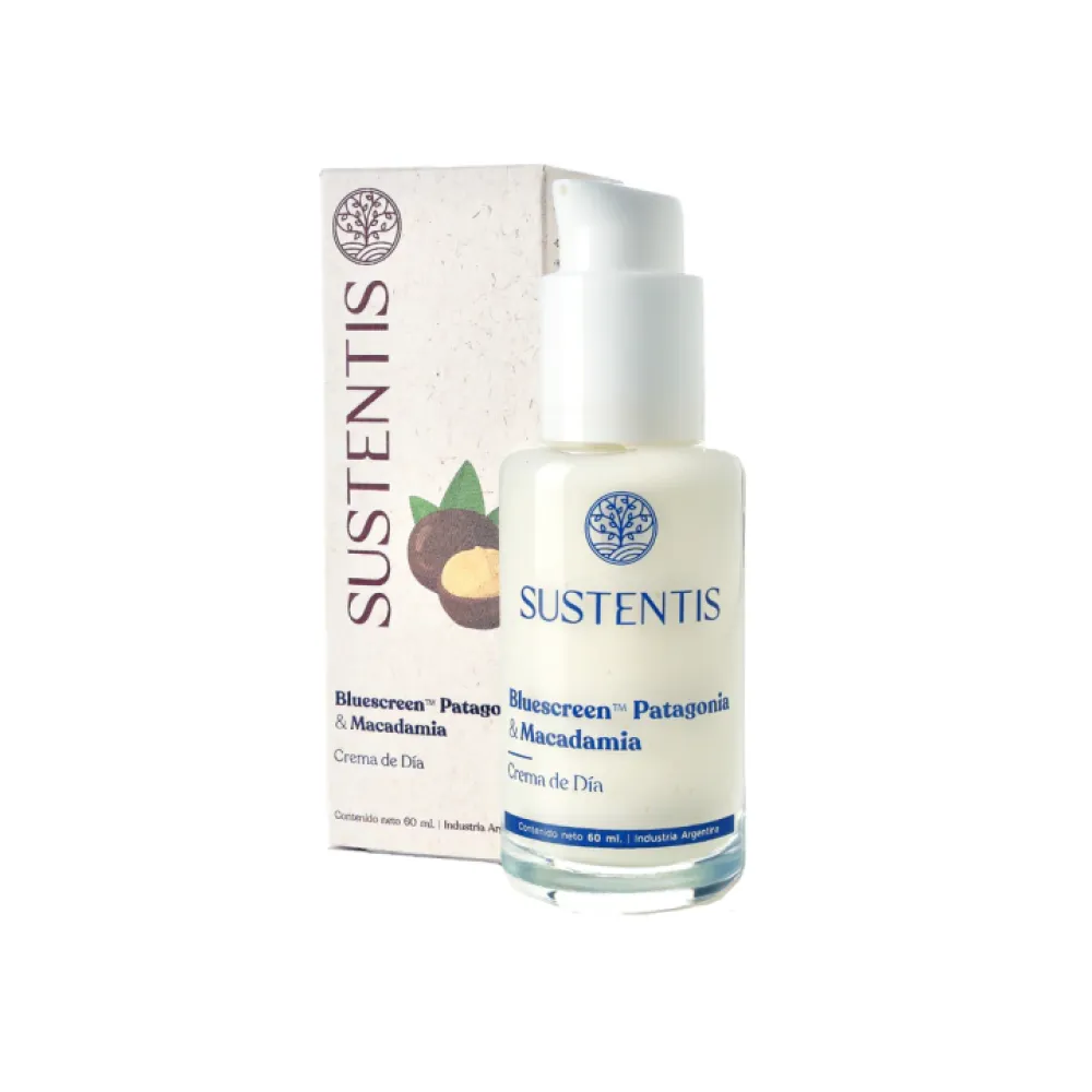 Crema Facial de Dia Bluescreen Patagonia y Aceite Macadamia x 60 Cc (Sustentis)